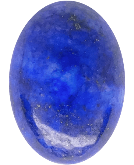 Lapis Lazuli Buyer’s Guide – Properties, Treatments & Value Lapis Lazuli Buyers Guide 4 - Afghan - oval shape - blue colour - cabochon