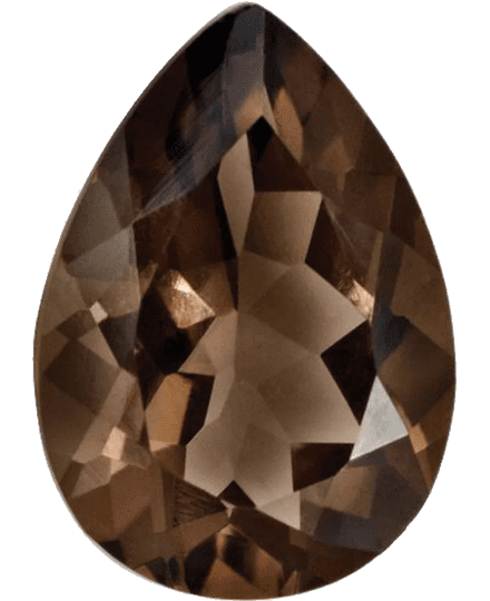 Smoky Quartz Buyer’s Guide – Properties, Treatments & Value Smoky Quartz Buyers Guide 4 - pear shape - brazil - faceted - coffee brown