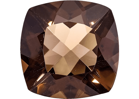 Smoky Quartz Buyer’s Guide – Properties, Treatments & Value Smoky Quartz Buyers Guide 5 - cushion shape - colorado - faceted - brown colour