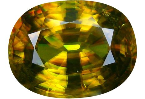 Sphene Buyer’s Guide – Properties, Treatments & Value Sphene Buyers Guide 3 - titanite - yellow brown colour - cushion cut - madagascar - faceted