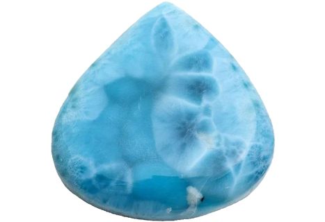 Larimar Buyers Guide 2 - pear shape - cabochon - dominican republic Larimar Buyer’s Guide – Properties, Treatments Larimar Buyers Guide 2 - pear shape - cabochon - dominican republic