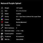 1.57 ct Purple Spinel - iGemz20446