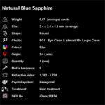 0.07 ct Blue Sapphire - iGemz20474