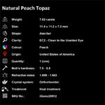 7.62 ct Peach Topaz - iGemz20912