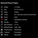 1.17 ct Peach Topaz - iGemz21366