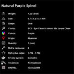 1.22 ct Purple Spinel - iGemz22586