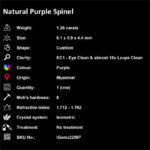 1.26 ct Purple Spinel - iGemz22587