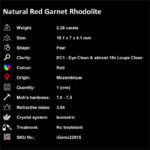 2.28 ct Red Garnet Rhodolite - iGemz22915