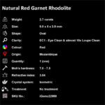 2.7 ct Red Garnet Rhodolite - iGemz22960