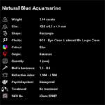 3.04 ct Blue Aquamarine - iGemz22987