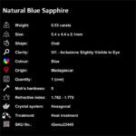 0.53 ct Blue Sapphire - iGemz23445