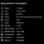 1.1 ct Green Tourmaline - iGemz24896