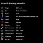 2.99 ct Blue Aquamarine - iGemz25076