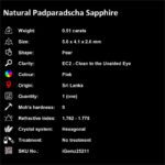 0.51 ct Padparadscha Sapphire - iGemz25211