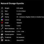 0.53 ct Orange Kyanite - iGemz25721