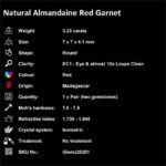 3.23 ct Almandaine Garnet - iGemz20201