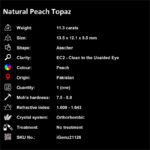 11.3 ct Peach Topaz - iGemz21126