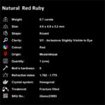 0.7 ct Red Ruby - iGemz23953