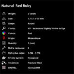2 ct Red Ruby - iGemz23999