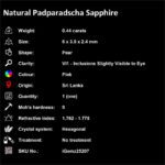0.44 ct Padparadscha Sapphire - iGemz25207