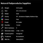 0.35 ct Padparadscha Sapphire - iGemz25215