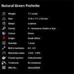 7.7 ct Green Prehnite - iGemz25225