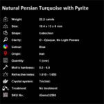 22.2 ct Persian Turquoise with Pyrite - iGemz32593