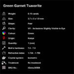 0.15 ct Green Garnet Tsavorite - iGemz30508