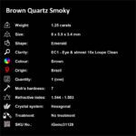 1.25 ct Brown Quartz Smoky - iGemz31128