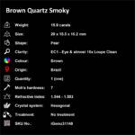 15.9 ct Brown Quartz Smoky - iGemz31148