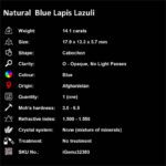 14.1 ct Blue Lapis Lazuli - iGemz32363