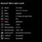 12.1 ct Blue Lapis Lazuli - iGemz32375