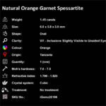 1.45 ct Orange Garnet Spessartite - iGemz20166