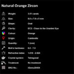 3.51 ct Imperial Orange Zircon - iGemz20434