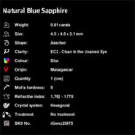 0.61 ct Parti Sapphire - iGemz20975
