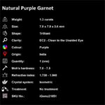 1.3 ct Purple Grape Garnet - iGemz21051