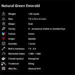 1.09 ct Green Emerald - iGemz21414