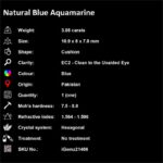 3.88 ct Blue Aquamarine - iGemz21466