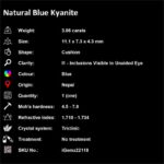 3.86 ct Blue Kyanite - iGemz22118