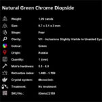 1.09 ct Green Chrome Diopside - iGemz22180