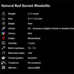 2.11 ct Red Garnet Rhodolite - iGemz22905