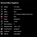 0.47 ct Blue Sapphire - iGemz23448