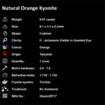 0.97 ct Orange Kyanite - iGemz25717
