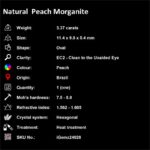 3.37 ct Peach Morganite - iGemz24028