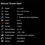 4.44 ct Brown Opal - iGemz20936