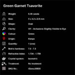 0.46 ct Green Garnet Tsavorite - iGemz30635