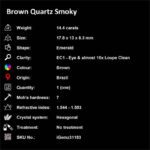 14.4 ct Brown Quartz Smoky - iGemz31183