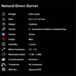 0.98 ct Green Mali Garnet - iGemz21370