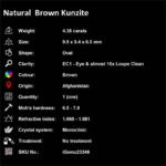 4.38 ct Brown Kunzite - iGemz23346 gemstone for sale at igemz.co.za