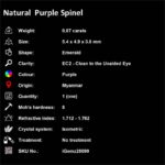 0.87 ct Purple Spinel - iGemz28099 gemstone for sale at igemz.co.za